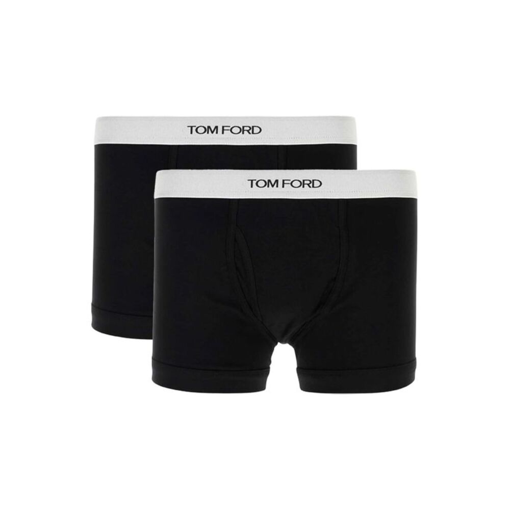 Set Of 2 Logo-Waistband Cotton Boxer Briefs Women